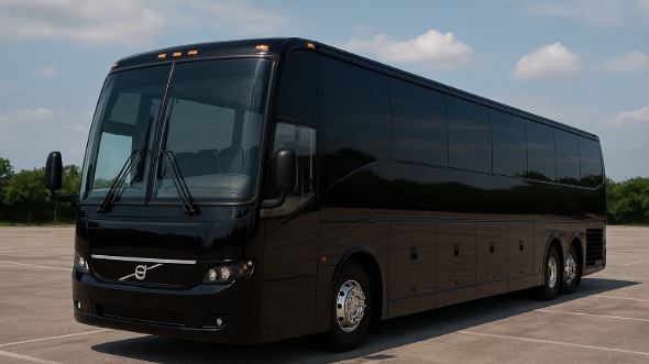 Exterior of Waco Party Bus Company's 40 Passenger Party Bus in Mansfield