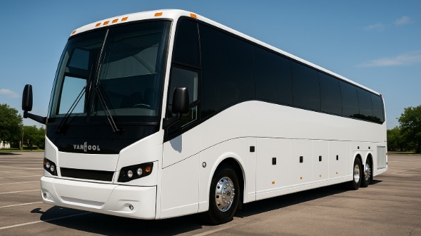 Exterior of Waco Party Bus Company's 50 Passenger Party Bus in Waco