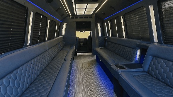 waco 20 passenger party bus interior