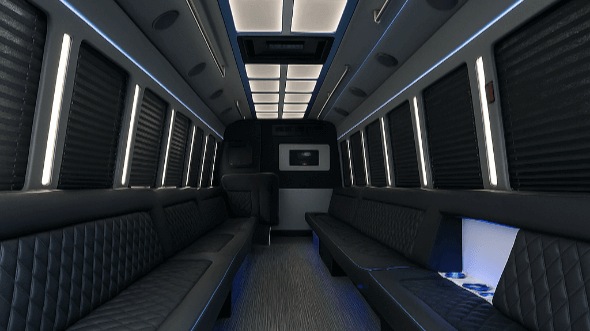 waco 30 passenger party bus interior