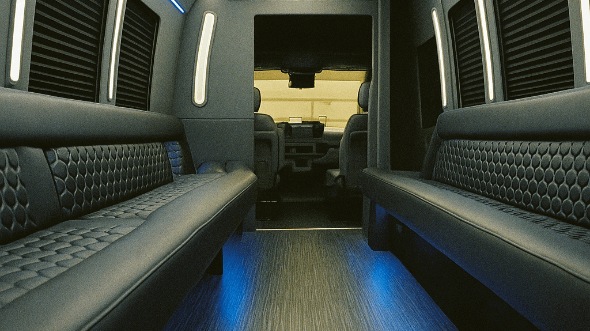 waco 40 passenger party bus interior